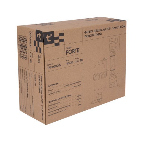 Фільтр-дешламатор Thermo Alliance Forte 1&nbsp;1/4", поворотний (магнітний шламоуловлювач) TAF400G32 SD00054560 фото