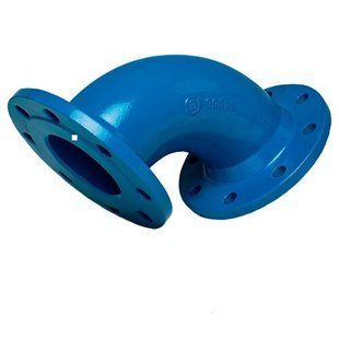 Blucast Коліно чавунне фланцеве 90&deg; Ду 150 Blucast (Ру 10/16) (Q150) 55291 фото
