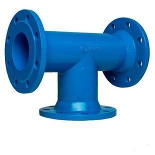 Blucast Трійник чавунний фланцевий Ду 125х100 Blucast (T125100) 65972 фото