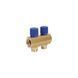 Колектор&nbsp;Icma&nbsp;з&nbsp;регулювальними&nbsp;вентилями&nbsp;1" 2 виходи №1105 (Blue) SD00049605 фото 1