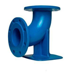 Blucast Коліно чавунне фланцеве 90&deg; Ду 150 з опорою Blucast (N150) 65944 фото