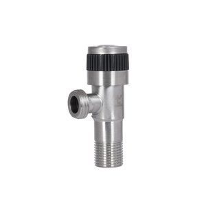 Кран кутовий Thermo Alliance Standart 1/2"ЗЗ нерж., з керам. буксою TAS345W1515SS SD00053548 фото