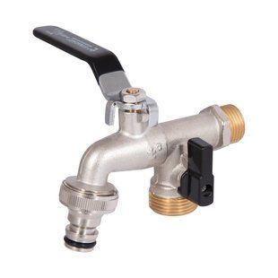 Кран поливальний Thermo Alliance Standart 1/2" ЗР 2 виходи SD141W15 SD00050764 фото